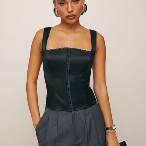Reformation Tagliatelle Silk Top